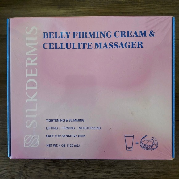 SILKDERMIS Belly Firming Cream & Cellulite Massager Tightening Slimming - Picture 1 of 4